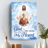 Custom Photo I Have You In My Heart - Memorial Personalized Custom Vertical Canvas - Sympathy Gift For Family Members