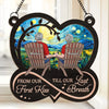 You're The Sunshine Of My Life - Couple Personalized Window Hanging Suncatcher Ornament - Gift For Husband Wife, Anniversary
