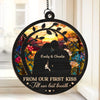 You Will Forever Be My Always - Couple Personalized Window Hanging Suncatcher - Gift For Husband Wife, Anniversary