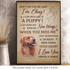 Custom Photo I'm Right Here Inside Your Heart - Memorial Personalized Custom Vertical Poster - Sympathy Gift For Pet Owners, Pet Lovers