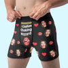 Custom Photo The Melody Of Your Laugh Is My Favorite Tune - Couple Personalized Custom Boxer Briefs, Men's Boxers - Gift For Husband Wife, Anniversary