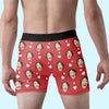 Custom Photo You Make My Heart Smile - Couple Personalized Custom Boxer Briefs, Men's Boxers - Gift For Husband Wife, Anniversary