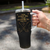 You're The One For Me - Couple Personalized Custom 40 Oz Stainless Steel Tumbler With Handle - Gift For Husband Wife, Anniversary, LGBTQ+