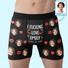 Custom Photo When You Laugh, My World Sings Along - Couple Personalized Custom Boxer Briefs, Men's Boxers - Gift For Husband Wife, Anniversary
