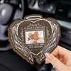 Custom Photo Always On Our Minds Forever In Our Hearts - Memorial Personalized Custom Car Visor Clip - Sympathy Gift For Family Members
