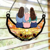 Forever My Girl, Always My Friend - Family Personalized Window Hanging Suncatcher - Gift For Mom, Daughter