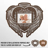 Custom Photo Always On Our Minds Forever In Our Hearts - Memorial Personalized Custom Car Visor Clip - Sympathy Gift For Family Members