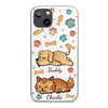 My Pets Are My Happy Place - Dog & Cat Personalized Custom 3D Inflated Effect Printed Clear Phone Case - Gift For Pet Owners, Pet Lovers
