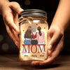 You’re Not Just Our Mom, You’re Our World - Family Personalized Custom Mason Jar Light - Gift For Mom, Daughter