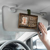 Custom Photo In Our Memories, You Will Always Live - Memorial Personalized Custom Car Visor Clip - Sympathy Gift For Family Members