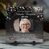 Custom Photo You Will Remain In Our Hearts Forever - Memorial Personalized Custom Square Shaped Memorial Stone - Sympathy Gift For Family Members