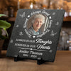 Custom Photo Not A Day Goes By That You Are Not Missed - Memorial Personalized Custom Square Shaped Memorial Stone - Sympathy Gift For Family Members