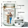 You Are My Greatest Treasure, And I’m Endlessly Proud Of You - Family Personalized Custom Mason Jar Light - Gift For Mom, Daughter