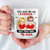 Home Is Wherever I'm With You - Couple Personalized Custom Mug - Gift For Husband Wife, Anniversary