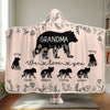 Love Grows Best In Family Gardens - Family Personalized Custom Snuggle Blanket, Hoodie Blanket - Gift For Mom, Grandma