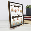 Journey Of The Heart - Family Personalized Custom 2-Layered Wooden Plaque With Stand - Gift For Mom, Grandma