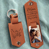 Custom Photo I'll Always Be Your Little Girl - Family Personalized Custom Engraved Leather Keychain - Gift For Mom, Daughter