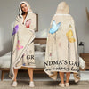 Family Is Where Love Is Endless - Family Personalized Custom Snuggle Blanket, Hoodie Blanket - Gift For Mom, Grandma