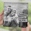 Custom Photo We Create A Beautiful Story - Couple Personalized Custom Square Shaped Stone With Stand - Gift For Husband Wife, Anniversary