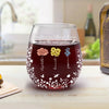 Together, We Are A Garden Of Love - Family Personalized Custom Wine Glass - Gift For Mom, Daughter