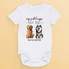 My Bestie Has Paws - Dog Personalized Custom Baby Onesie - Baby Shower Gift, Gift For Pet Owners, Pet Lovers