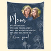 Custom Photo Feel This Hug In Your Heart - Family Personalized Custom Blanket - Gift For Mom, Daughter