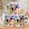 Custom Photo True Love Stories Never Have Endings - Couple Personalized Custom 3D Inflated Effect Printed Mug - Gift For Husband Wife, Anniversary