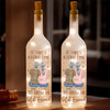 Side By Side, Through Thick And Thin - Bestie Personalized Custom Bottle Lamp - Gift For Best Friends, BFF, Sisters