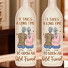 Side By Side, Through Thick And Thin - Bestie Personalized Custom Bottle Lamp - Gift For Best Friends, BFF, Sisters