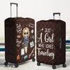 Love Is An Endless Journey - Travel Personalized Custom Luggage Cover - Summer Vacation Gift, Gift For Adventure Travel Lovers