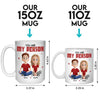 Love Is Being With You - Couple Personalized Custom Mug - Gift For Husband Wife, Anniversary