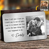 Photo personnalisée Chaque histoire d'amour est belle, mais la nôtre est ma préférée - Carte portefeuille en aluminium personnalisée pour couple - Cadeau pour mari et femme, anniversaire