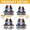 I Am Who I Am Because Of You, Mom - Family Personalized Window Hanging Suncatcher Ornament - Gift For Mom, Daughter