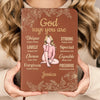 You Are Unique In This World - Family Personalized Custom Leather Journal - Gift For Yourself, Best Friends, Siblings, Family Members