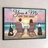 Our Hearts Beat As One - Couple Personalized Custom Horizontal Poster - Gift For Husband Wife, Anniversary