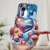 The Love For Grandkids Fills Your Heart Endlessly - Family Personalized Custom 3D Inflated Effect Printed Clear Phone Case - Gift For Mom, Grandma