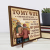 You Are My Home - Couple Personalized Custom 2-Layered Wooden Plaque With Stand - Gift For Husband Wife, Anniversary