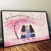 Forever Linked By Love - Family Personalized Custom Horizontal Poster - Gift For Mom
