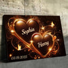 Endless Love, Endless Us - Couple Personalized Custom Horizontal Canvas - Gift For Husband Wife, Anniversary