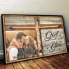 Custom Photo Together, We Fulfill Each Other’s Hearts - Couple Personalized Custom Horizontal Poster - Gift For Husband Wife, Anniversary