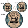 Welcome To My Woman Cave - Family Personalized Custom Shaped Home Decor Wood Sign - House Warming Gift For Yourself, Best Friends, Siblings, Family Members