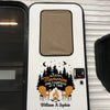 Where The Fire Glows, The Soul Knows - Camping Personalized Custom RV Decal - Gift For Yourself, Best Friends, Siblings, Family Members, Camping Lovers