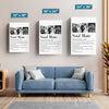 Custom Photo Soulmates, Always - Couple Personalized Custom Vertical Canvas - Gift For Husband Wife, Anniversary