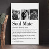 Custom Photo Soulmates, Always - Couple Personalized Custom Vertical Canvas - Gift For Husband Wife, Anniversary