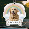 Custom Photo In Our Hearts, You’ll Always Stay - Memorial Personalized Custom Car Ornament - Acrylic Custom Shaped - Sympathy Gift For Pet Owners, Pet Lovers