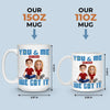 In Your Arms, I’m Home - Couple Personalized Custom Mug - Gift For Husband Wife, Anniversary