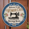 Enter With Love, Leave With Stitches - Family Personalized Custom Shaped Home Decor Wood Sign - House Warming Gift For Yourself, Best Friends, Siblings, Family Members