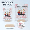 Together Forever, Mother And Daughter - Family Personalized Custom Rectangle Shaped Acrylic Plaque - Gift For Mom, Daughter