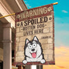 Paws Off Or Face The Dogs - Dog Personalized Custom Flag - Gift For Pet Owners, Pet Lovers