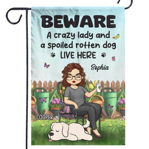 Wherever My Dog Goes, The Garden Feels More Alive - Dog Personalized Custom Flag - Gift For Pet Owners, Pet Lovers